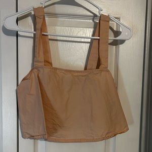 Peach colored crop top